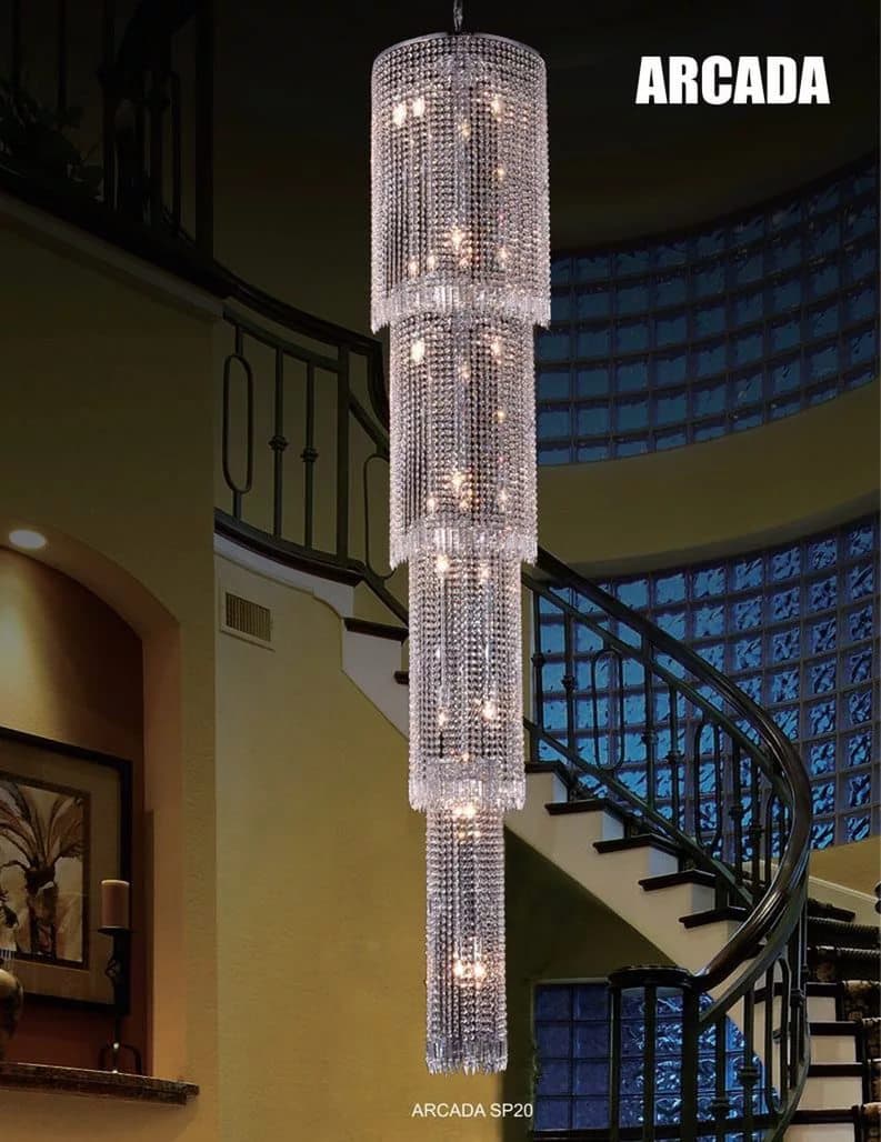 Подвесной светильник Crystal Lux ARCADA SP14 CHROME Crystal Lux