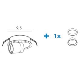 Встраиваемый в потолок светильник Exenia PLURIEL recessed 353805442 Exenia