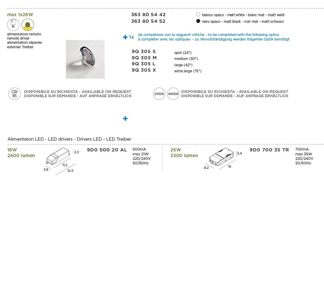 Встраиваемый в потолок светильник Exenia UNITED 363805442 Exenia