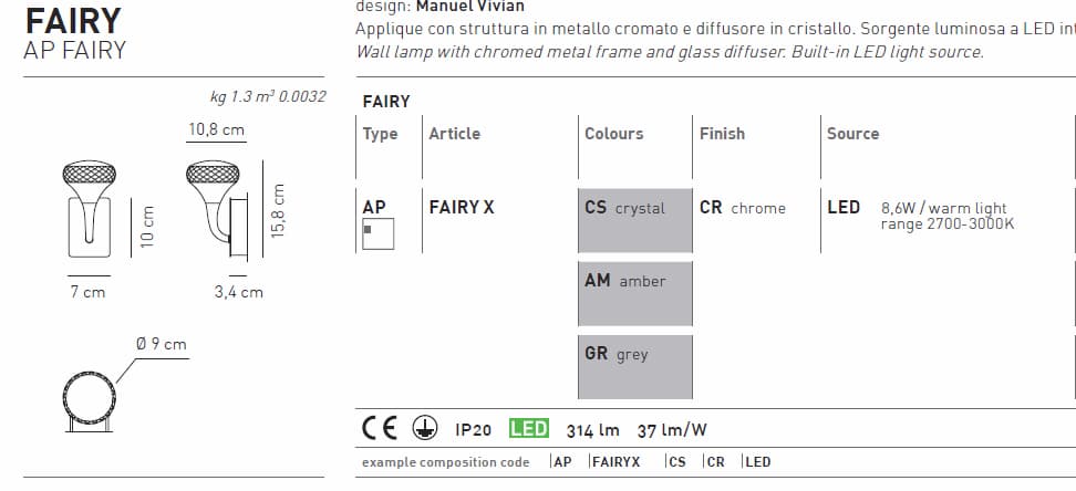 Axo Light FAIRY APFAIRYX Axo light