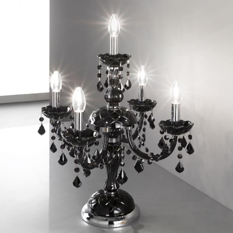 Настольная лампа OR ILLUMINAZIONE 454/FL4+1 TC CR NERO OR ILLUMINAZIONE