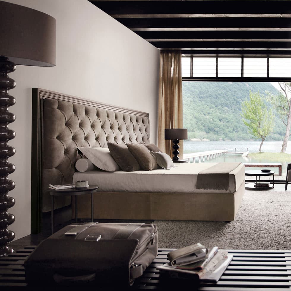 Двуспальная кровать Porada Enya capitone