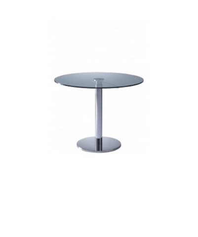 Ligne Roset BOBINE Height-adjustable table, clear glass
