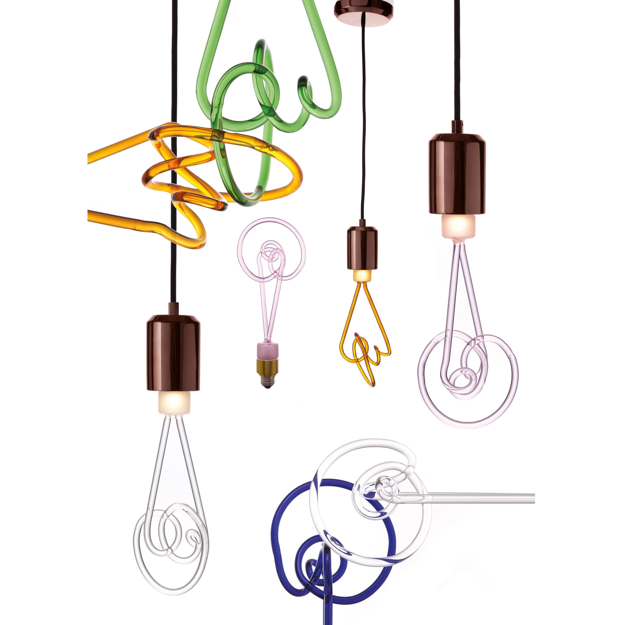 Лампочка Seletti Twist Lamp Blue Seletti