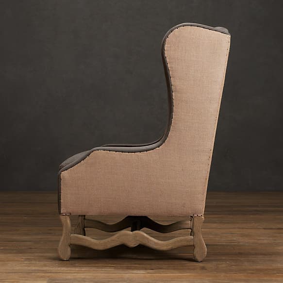 Restoration Hardware Os De Mouton Wing Chair