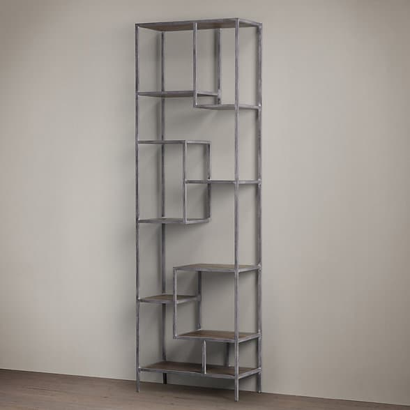 Restoration Hardware Vintage Industrial Staggered Shelving Tower