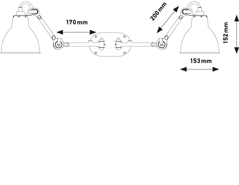 Настенный светильник DCW Editions Les Doubles de Gras N°204 Double DCW Editions