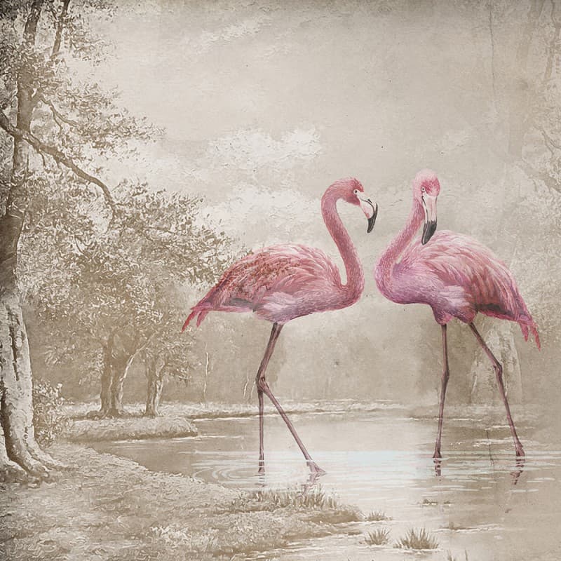 Обои Adriani & Rossi FLAMINGO