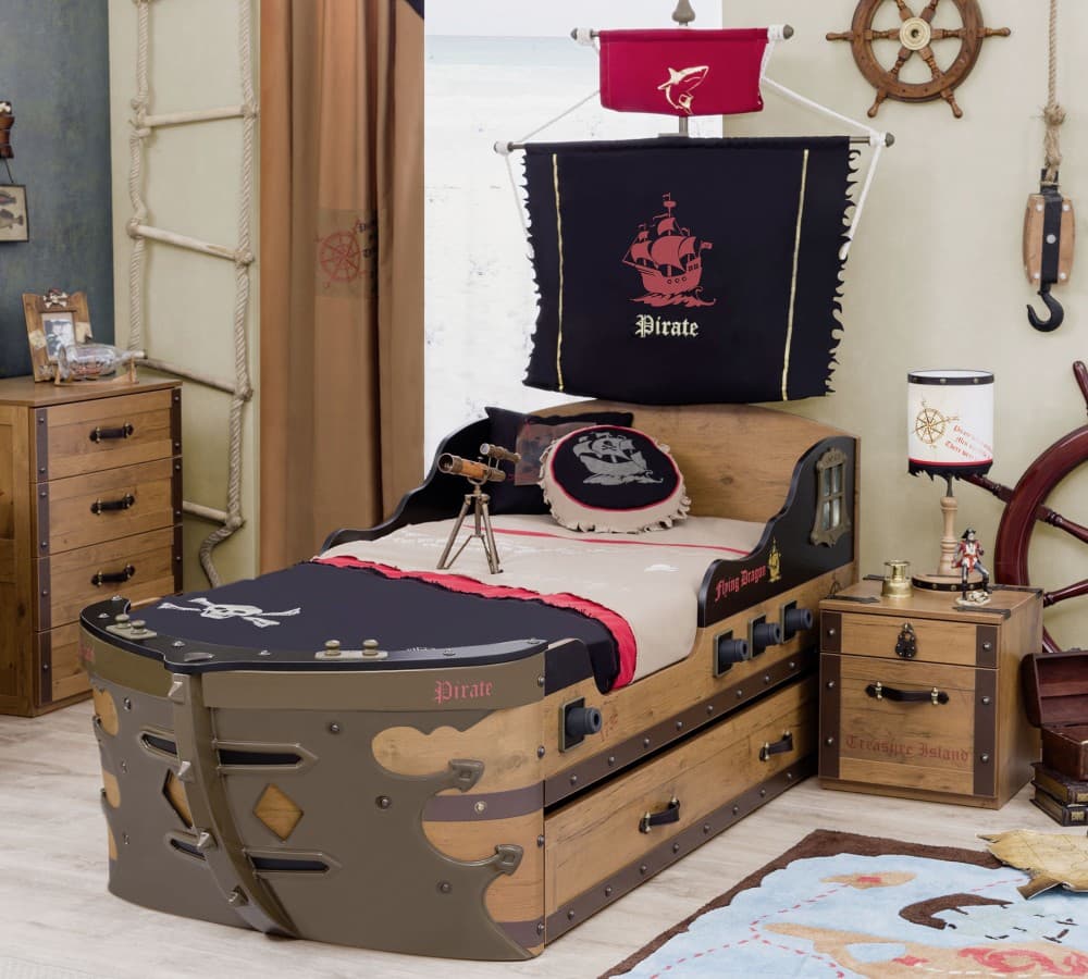 Кровать детская CILEK Pirate в виде корабля