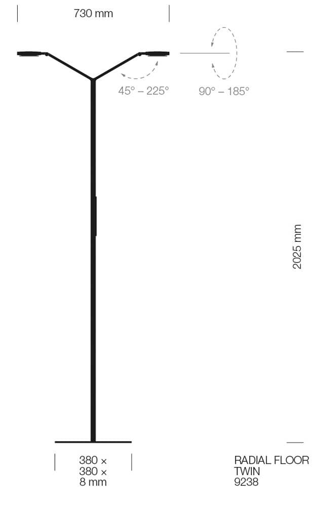 Напольная лампа LUCTRA FLOOR TWIN LUCTRA