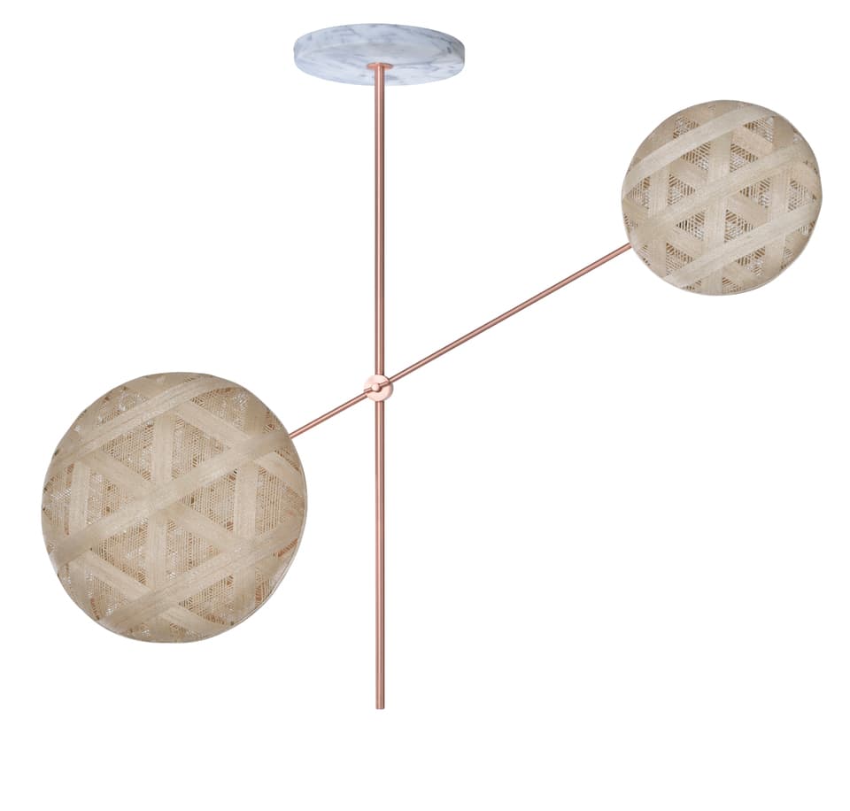 Подвесной светильник Forestier Structure Suspension Chanpen 2 Lights Forestier