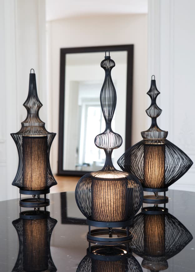 Настольный светильник Forestier Lampe Opium Noir Forestier