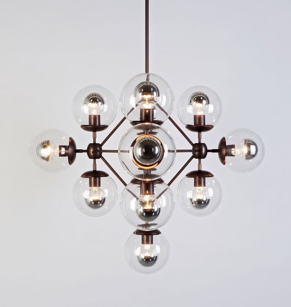 Подвесной светильник Roll & Hill Modo Chandelier - Diamond, 13 Globes Roll & Hill