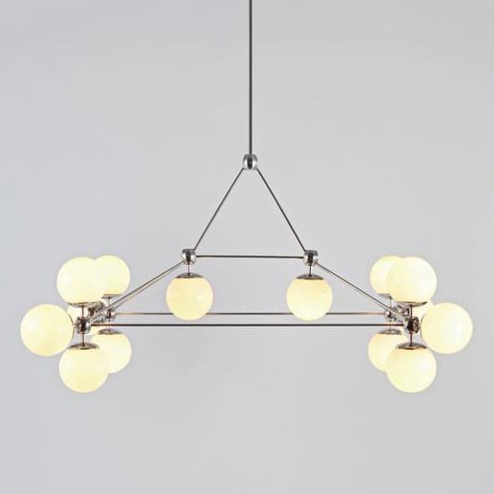 Подвесной светильник Roll & Hill Modo Chandelier - Rectangle, 14 Globes Roll & Hill