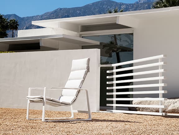 Уличное кресло-шезлонг Holly Hunt HERON LOUNGE CHAIR