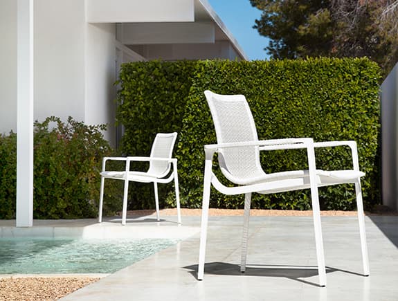 Уличный стул Holly Hunt KEEL DINING CHAIR