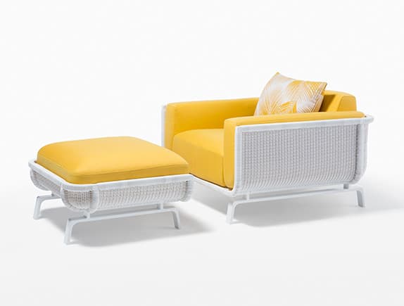 Уличное кресло Holly Hunt TORTUGA LOUNGE CHAIR