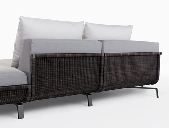 Уличный модульный диван Holly Hunt TORTUGA SECTIONAL