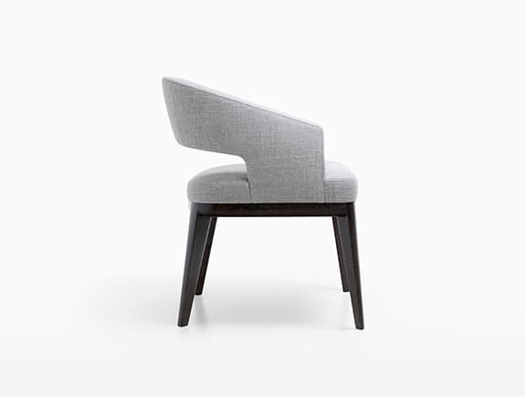Стул с подлокотниками Holly Hunt MINERVA DINING CHAIR