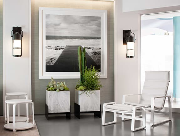 Уличный пуф Holly Hunt HERON OTTOMAN