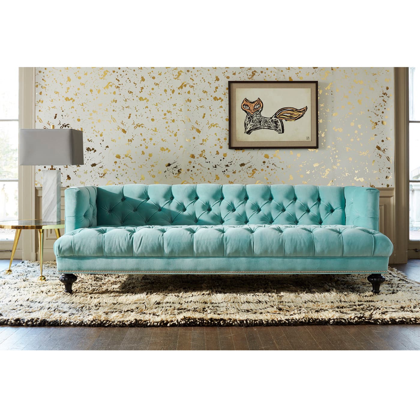 Диван Jonathan Adler Baxter T-Arm Sofa