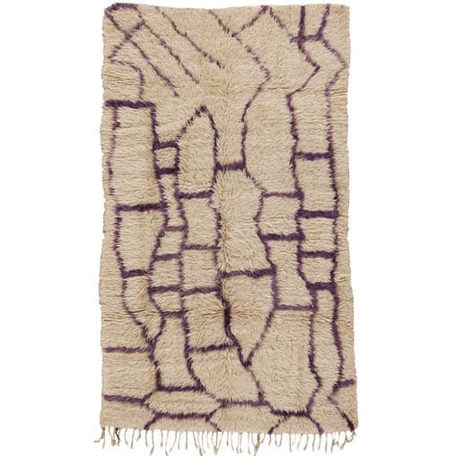 Ковер James Duncan Purple and off white shag