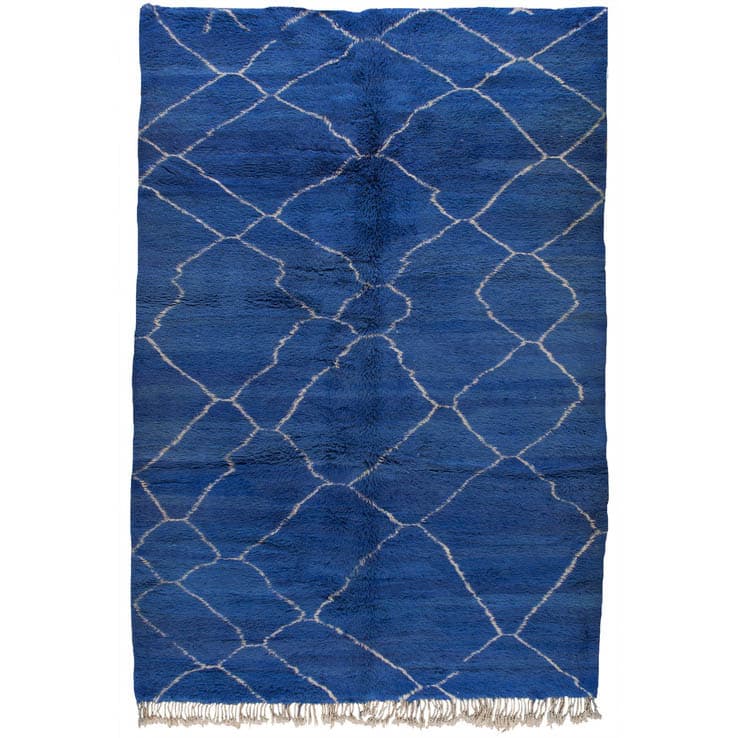 Ковер James Duncan Bright blue shag