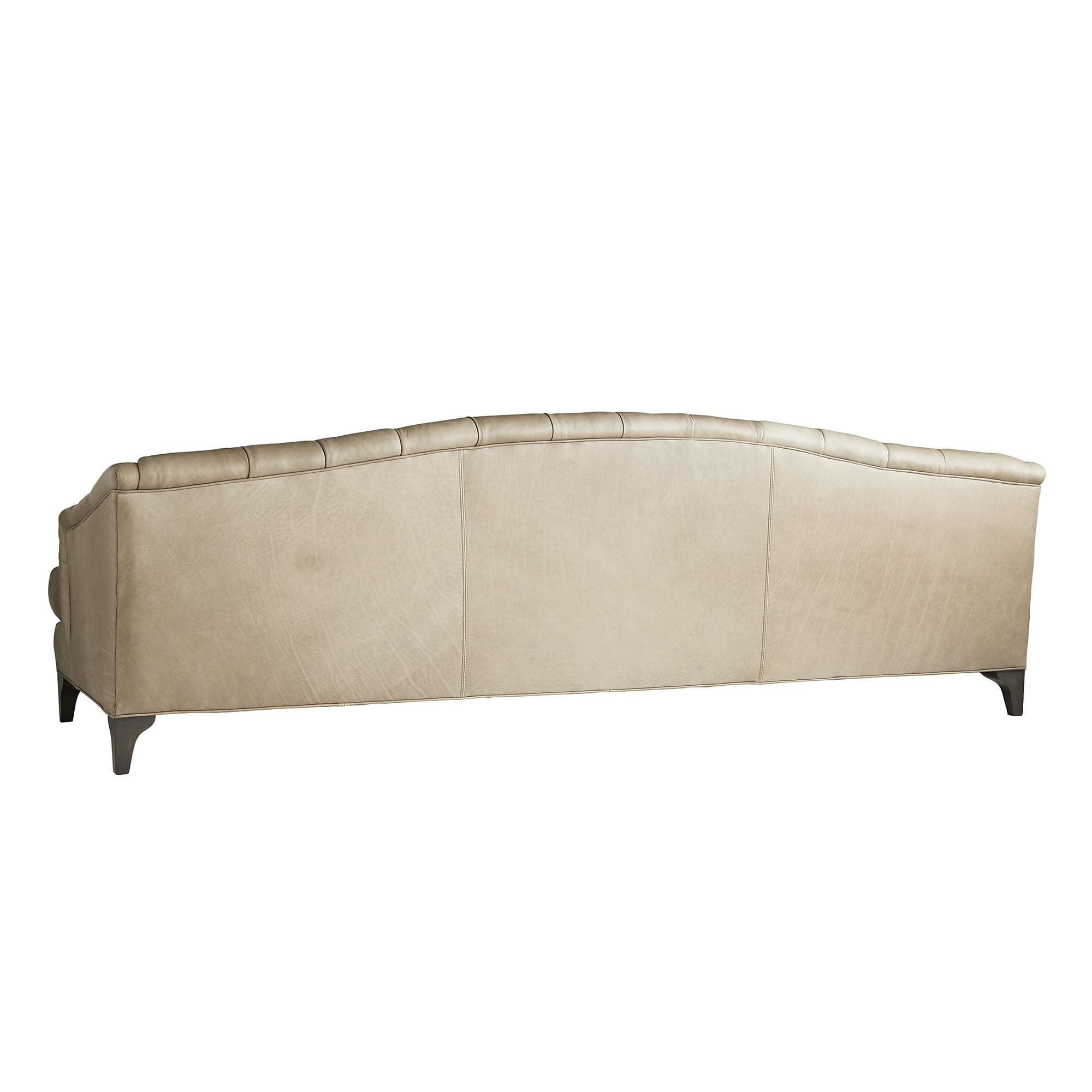 Диван Arteriors Klein Sofa Mushroom Leather Grey Ash