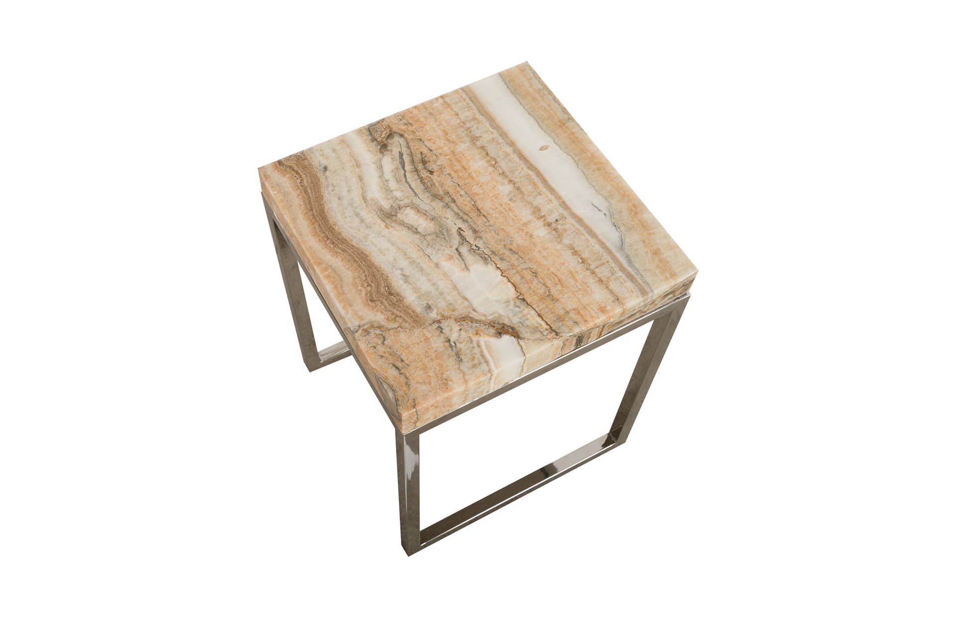 Приставной столик Phillips Collection Onyx Accent Table, SS Base