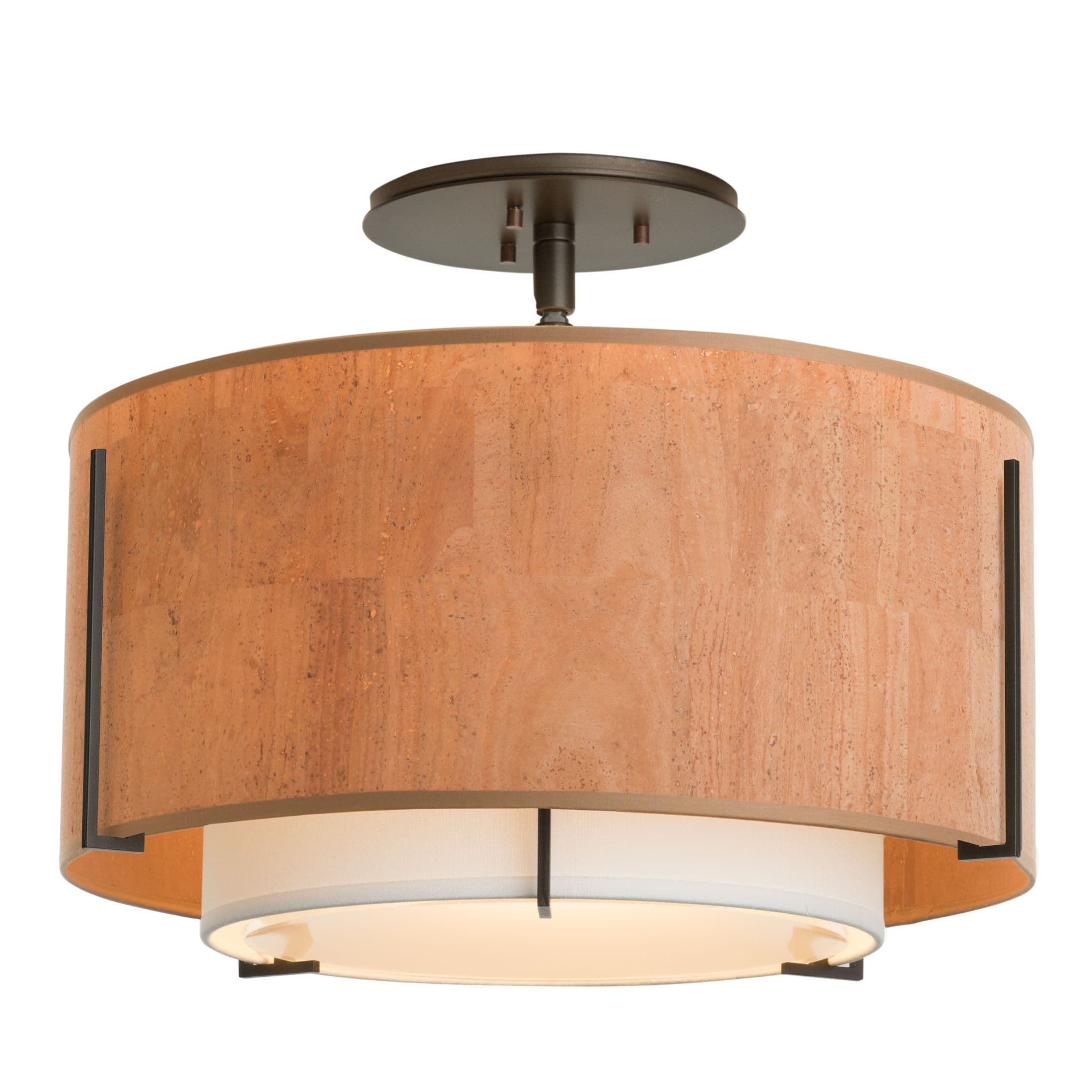 Люстра Hubbardton Forge Exos Small Double Shade Semi-Flush Hubbardton Forge