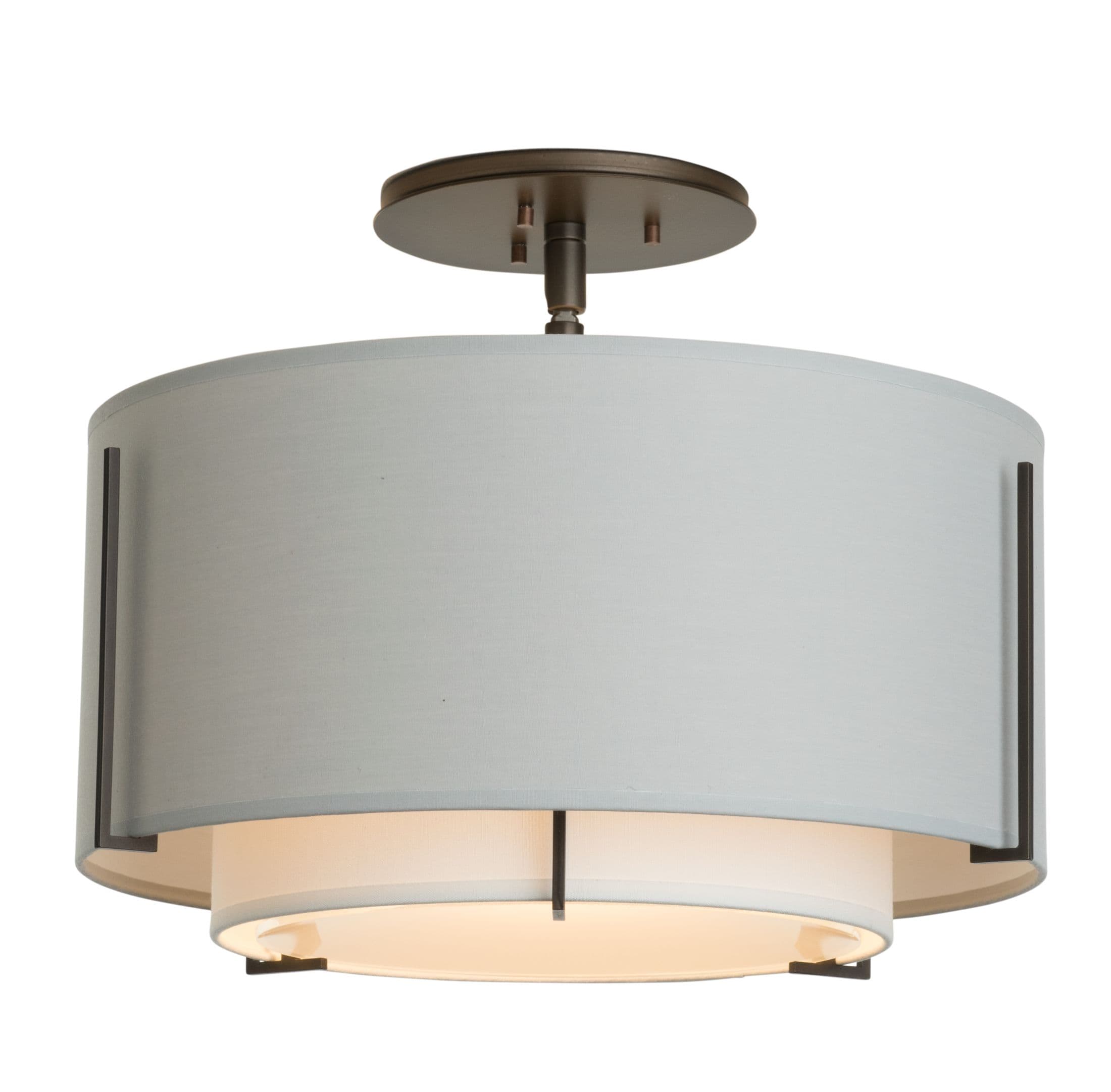 Люстра Hubbardton Forge Exos Small Double Shade Semi-Flush Hubbardton Forge