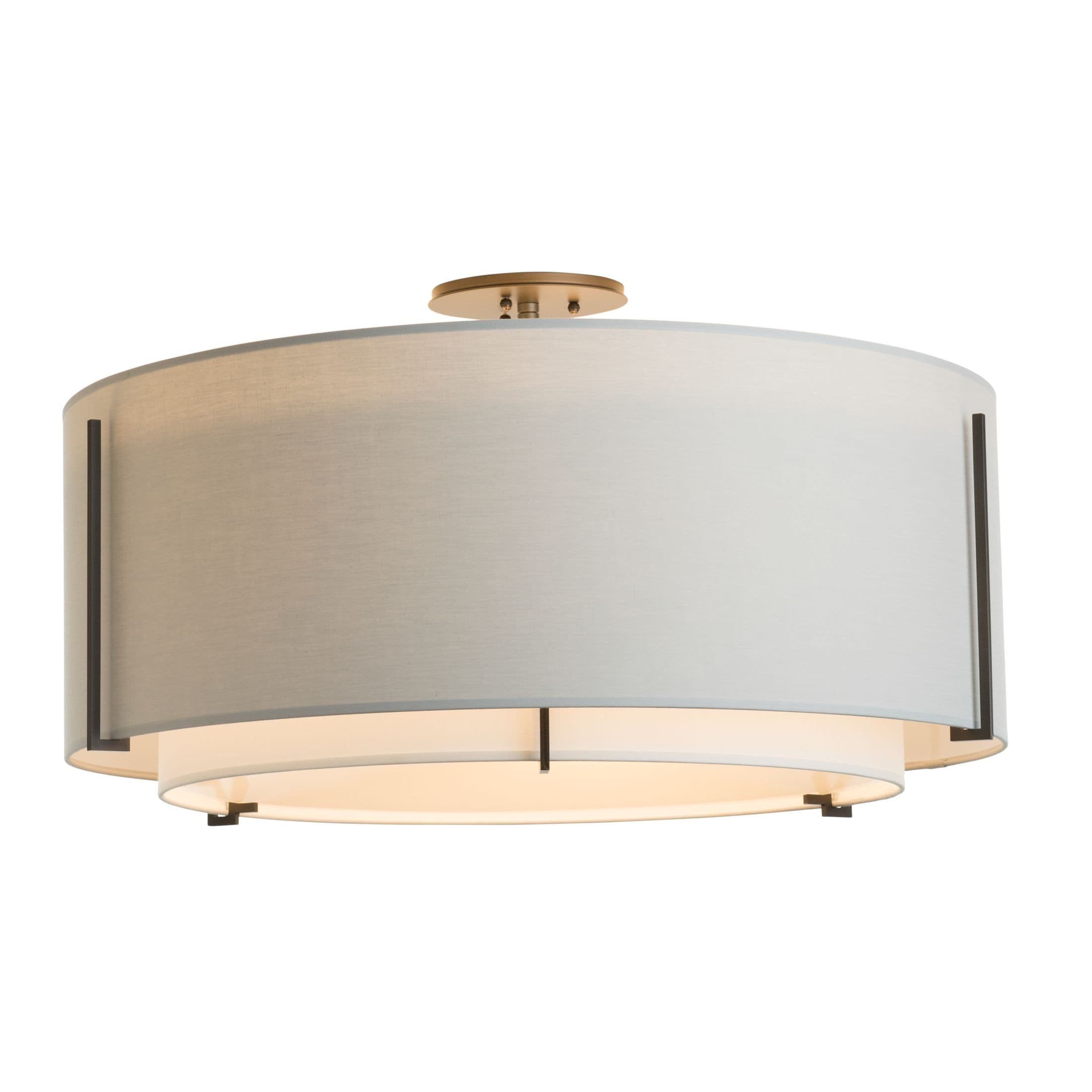 Люстра Hubbardton Forge Exos Small Double Shade Semi-Flush Hubbardton Forge