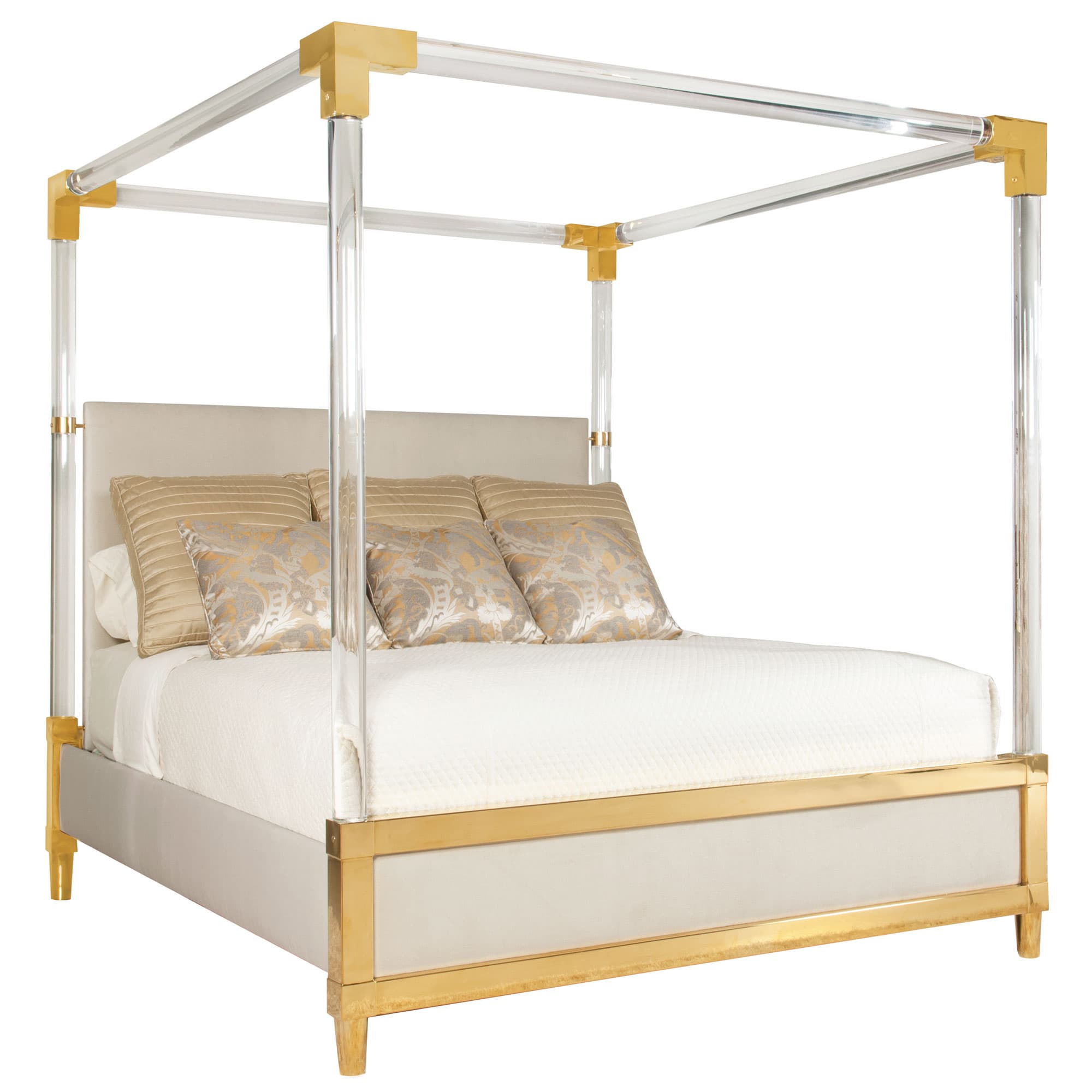 Двуспальная кровать Bernhardt Aiden Acrylic Canopy Upholstered Bed