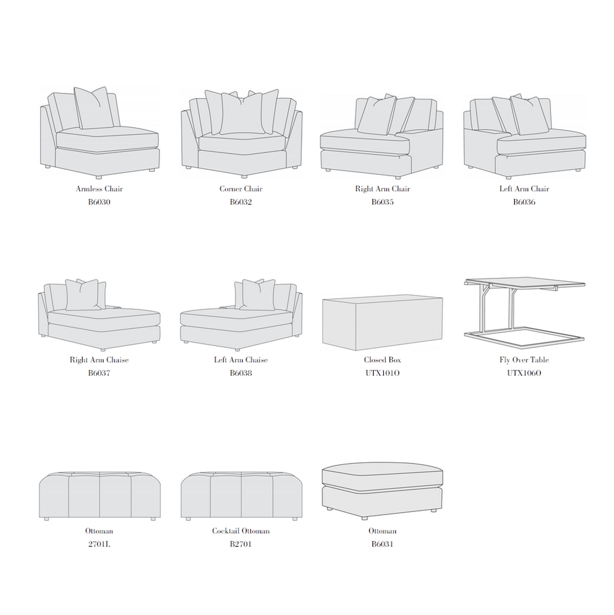 Модульный диван Bernhardt Theory Sectional