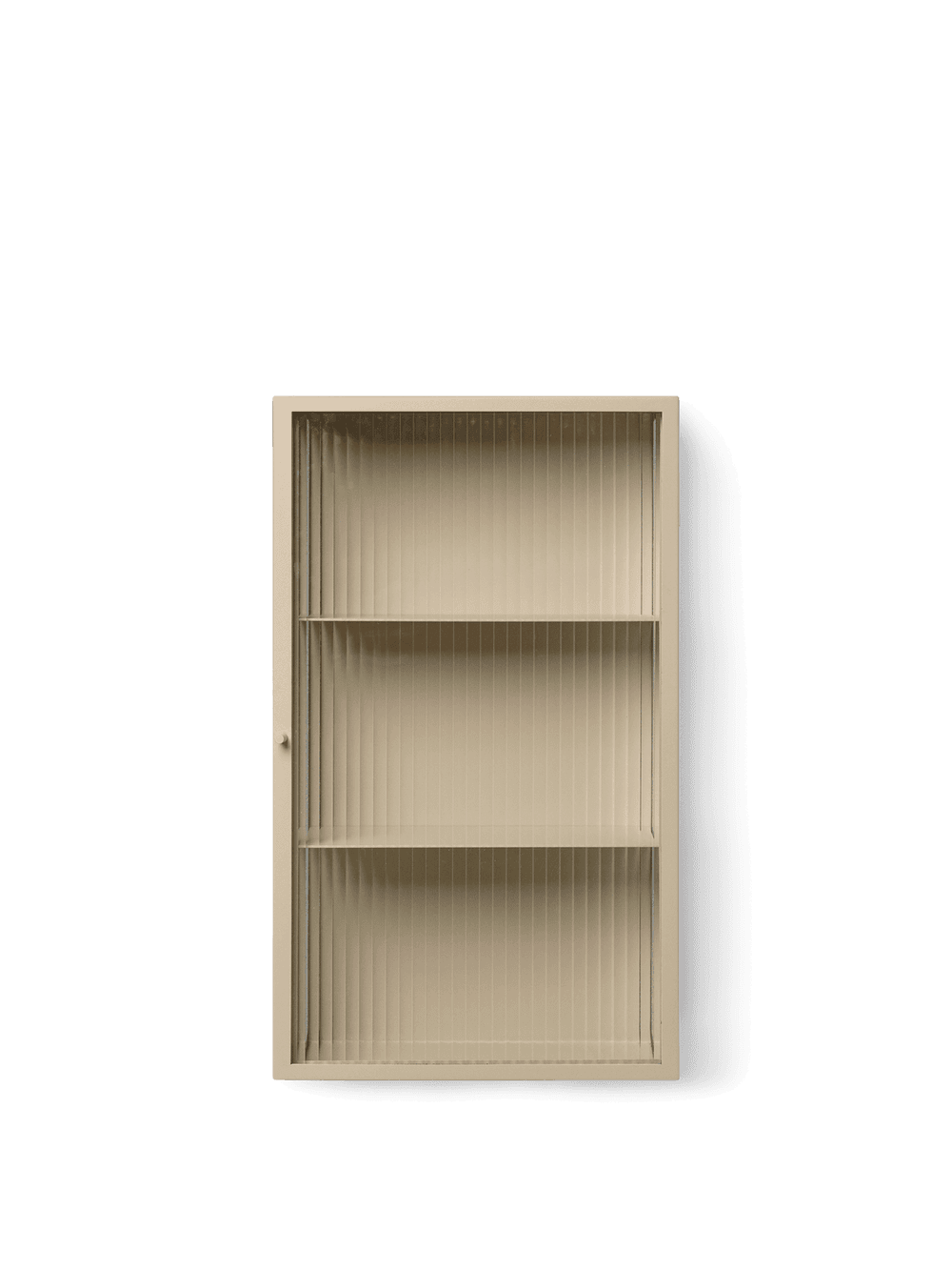 Ferm Living Haze Wall Cabinet - Reeded Glass - Cashmere — фото 2
