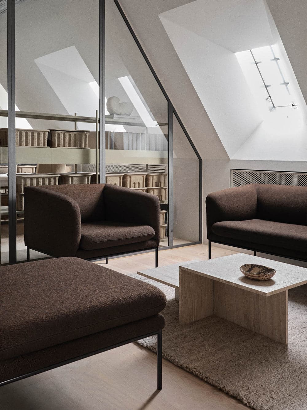 Ferm Living Distinct Coffee Table - Travertine ferm LIVING — фото 5