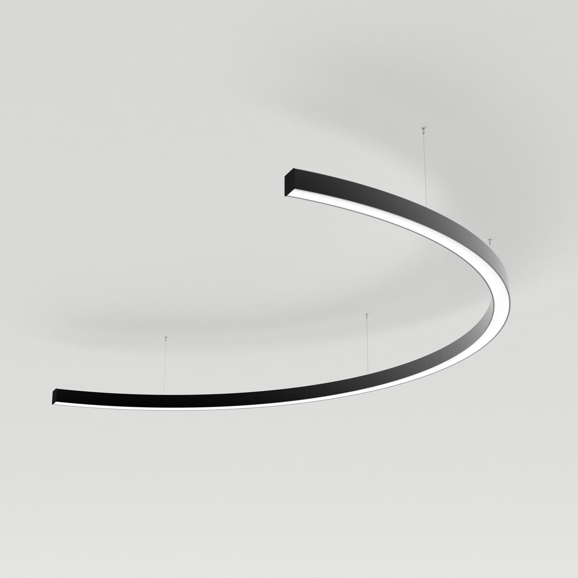 Светильник SP-LINE-HANG-ARC-C3535-D1500-53W Warm3000 (BLACK, 230V) (Arlight, Металл) 034044(2)