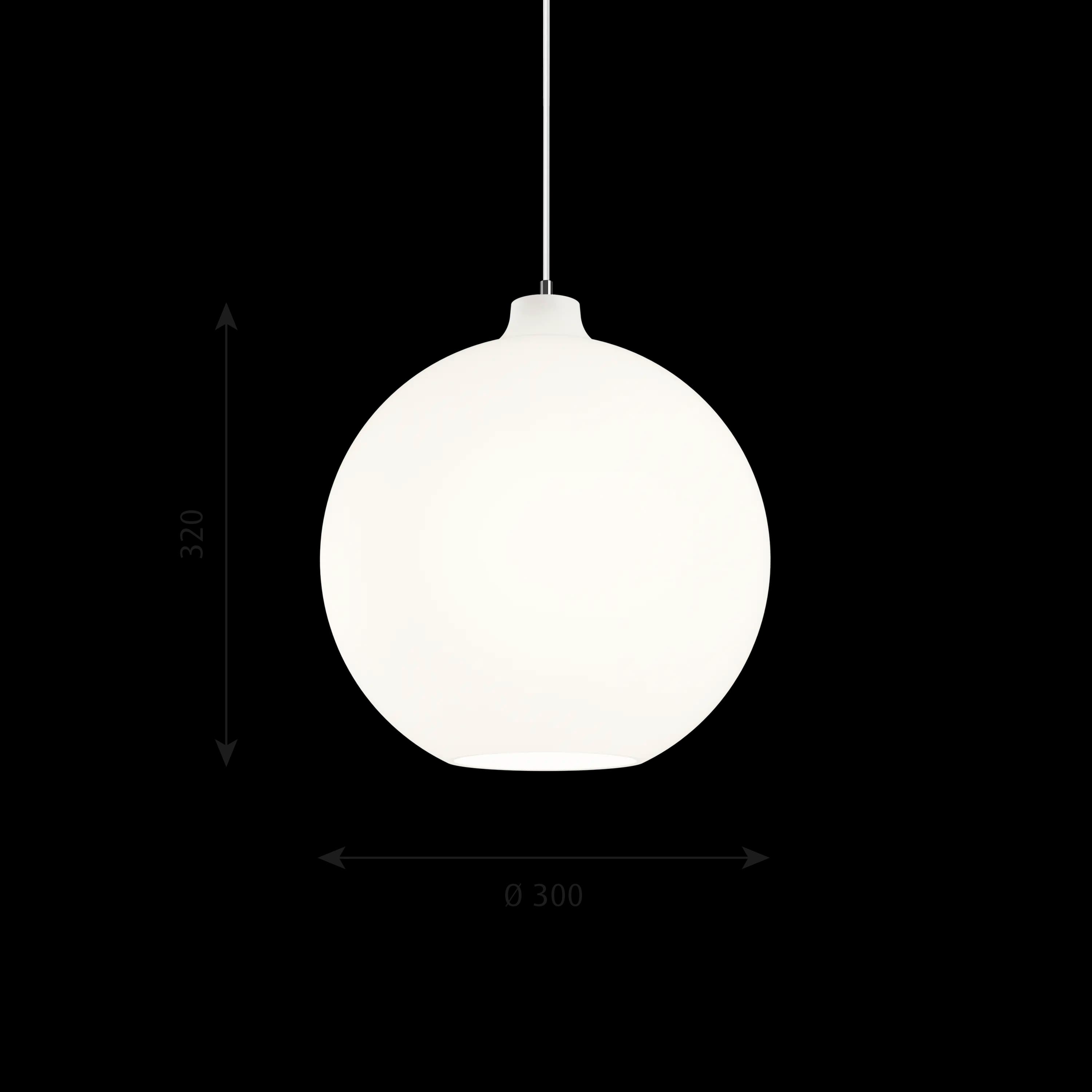 Louis Poulsen Wohlert Pendant White opal glass Ø 300 — фото 7