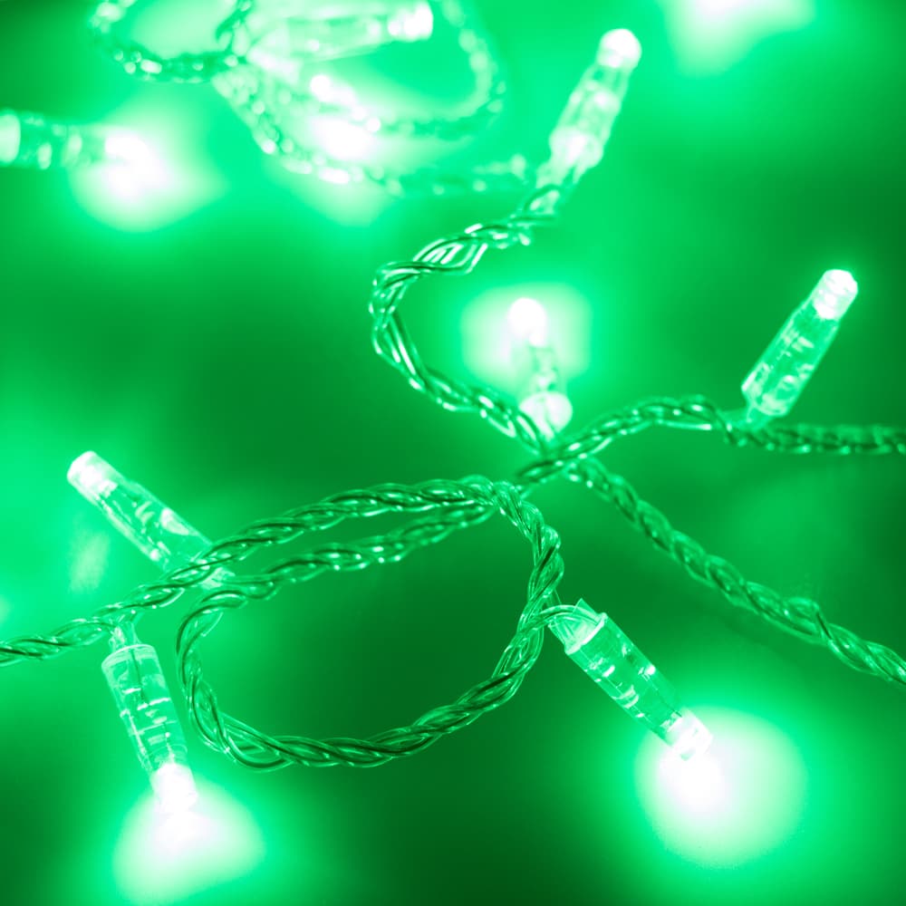 Arlight Светодиодная гирлянда ARD-STRING-CLASSIC-10000-CLEAR-100LED-STD GREEN (230V, 7W) (Ardecoled, IP65) 025785