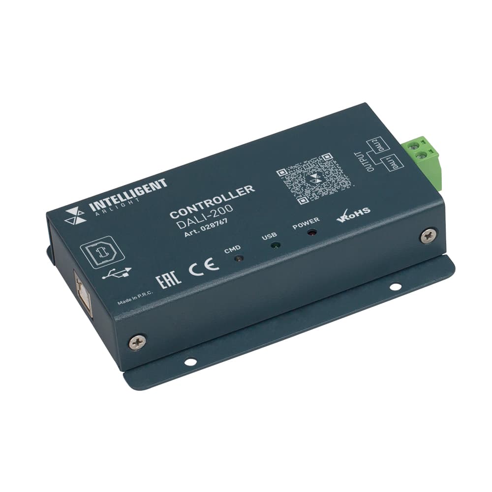 INTELLIGENT ARLIGHT Контроллер DALI-200 (IARL, IP20 Металл, 1 год) 028767