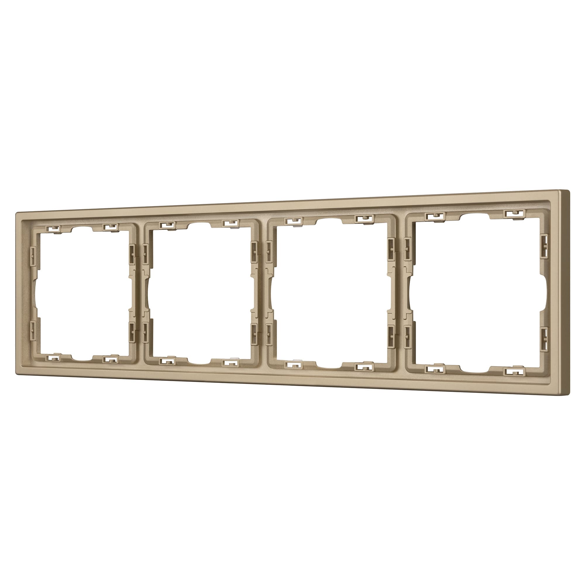 Рамка пластиковая FRM-NOBE-SFPL-4-GD (Arlight, Золотой песок) 054225