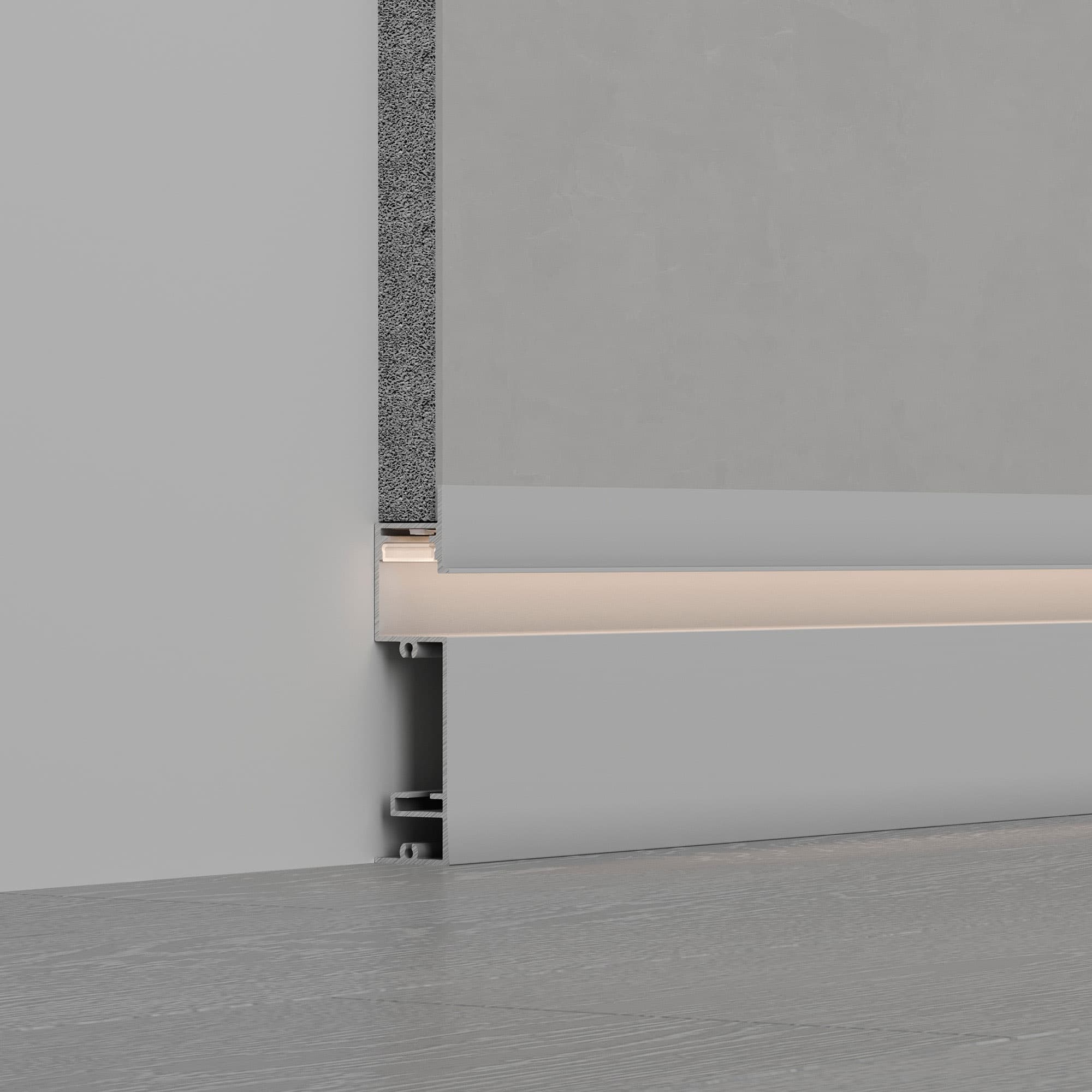 Профиль PLINTUS-H73-F-2000 WHITE (Arlight, Алюминий) 043592 — фото 4