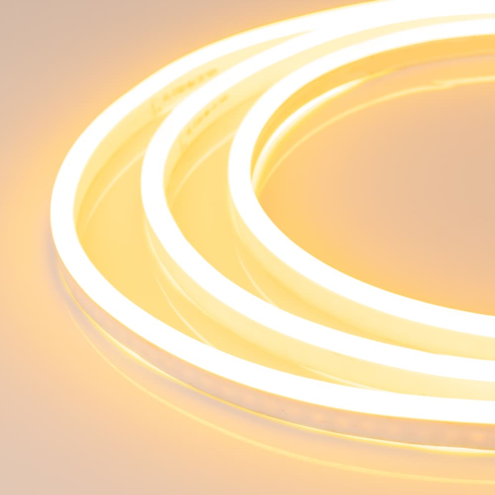 Гибкий неон ARL-NEON-1608YH-SIDE 24V Yellow (Arlight, 6 Вт/м, IP65) 030879