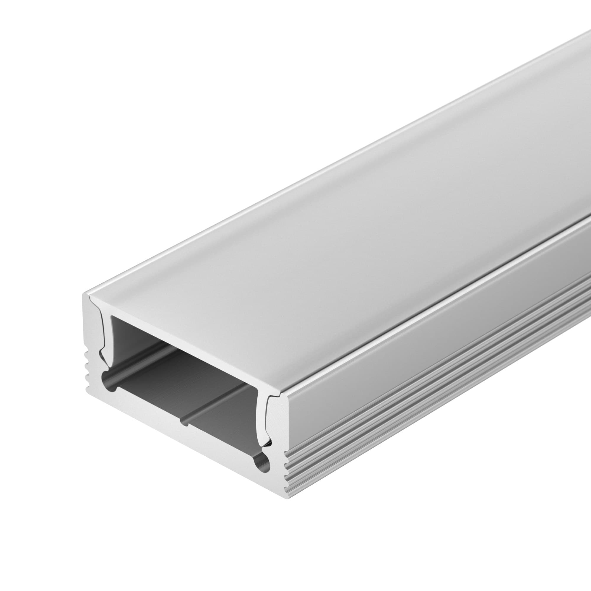 Профиль с экраном SL-SLIM-H7-2000 ANOD+OPAL (Arlight, Алюминий) 036834 — фото 1