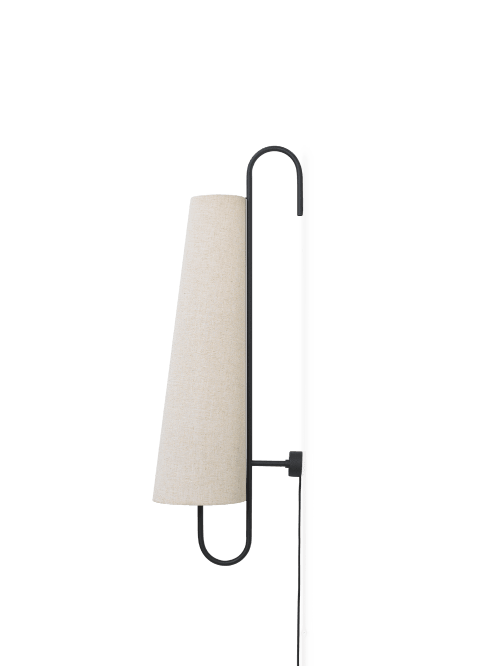 Ferm Living Ancora Wall Lamp - Black/Natural ferm LIVING — фото 2