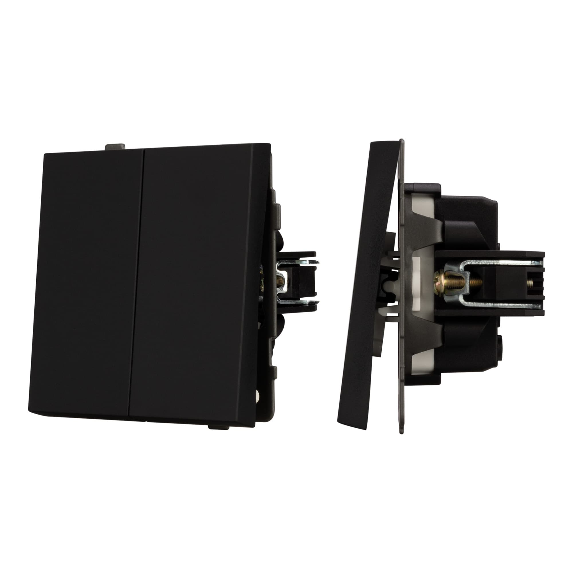 Механизм выключателя управления шторами SWT-TENDO-MKR2-SFPL-BK (230V, 10A) (Arlight, Матовый черный) 054559