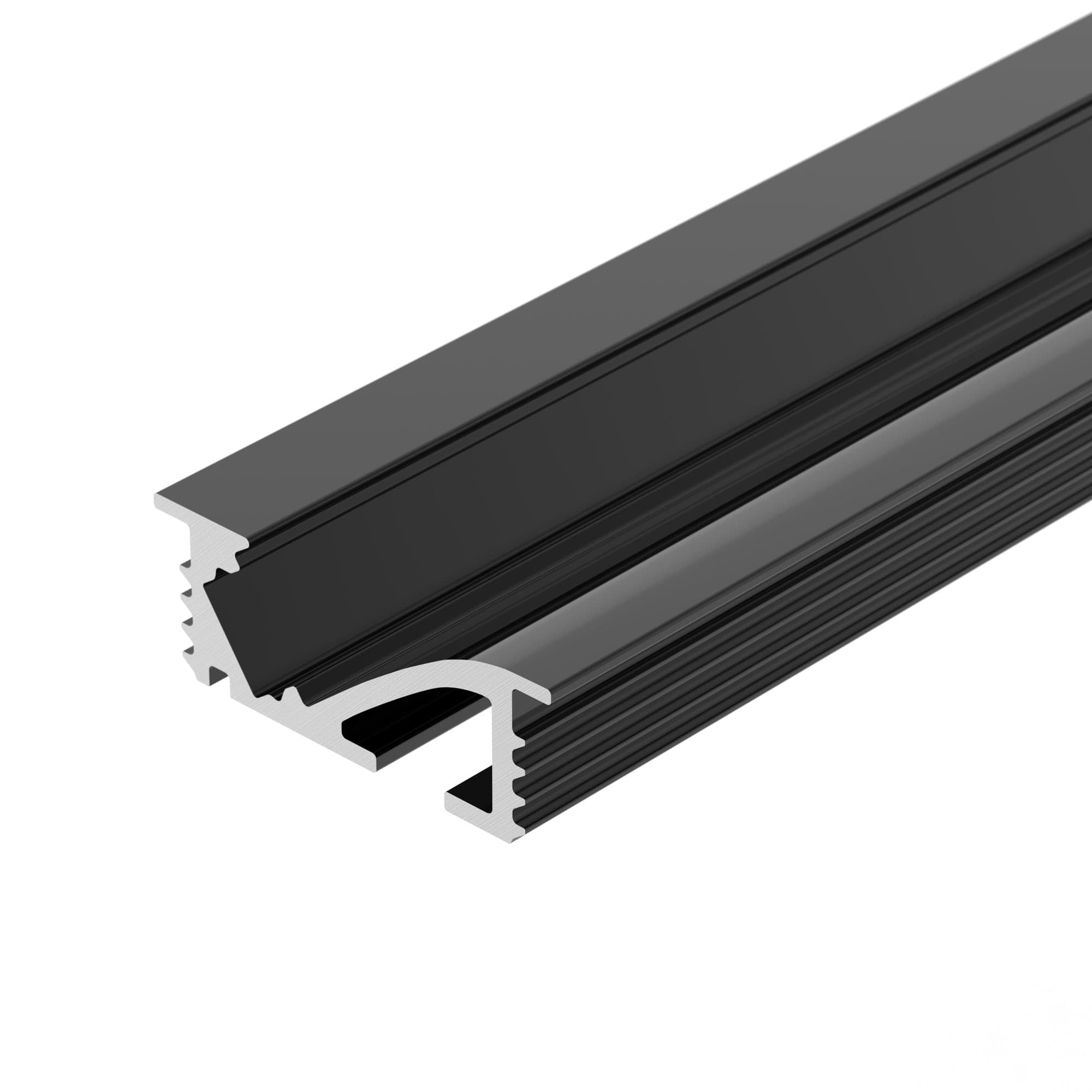 Профиль SL-BEVEL-W21-F-2000 ANOD BLACK (Arlight, Алюминий) 048997 — фото 2