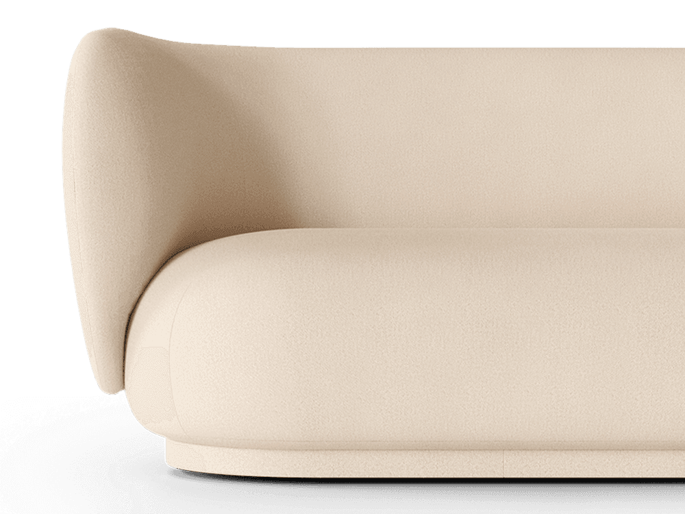 Ferm Living Rico Sofa 2-seater - Brushed - Off-white ferm LIVING — фото 3