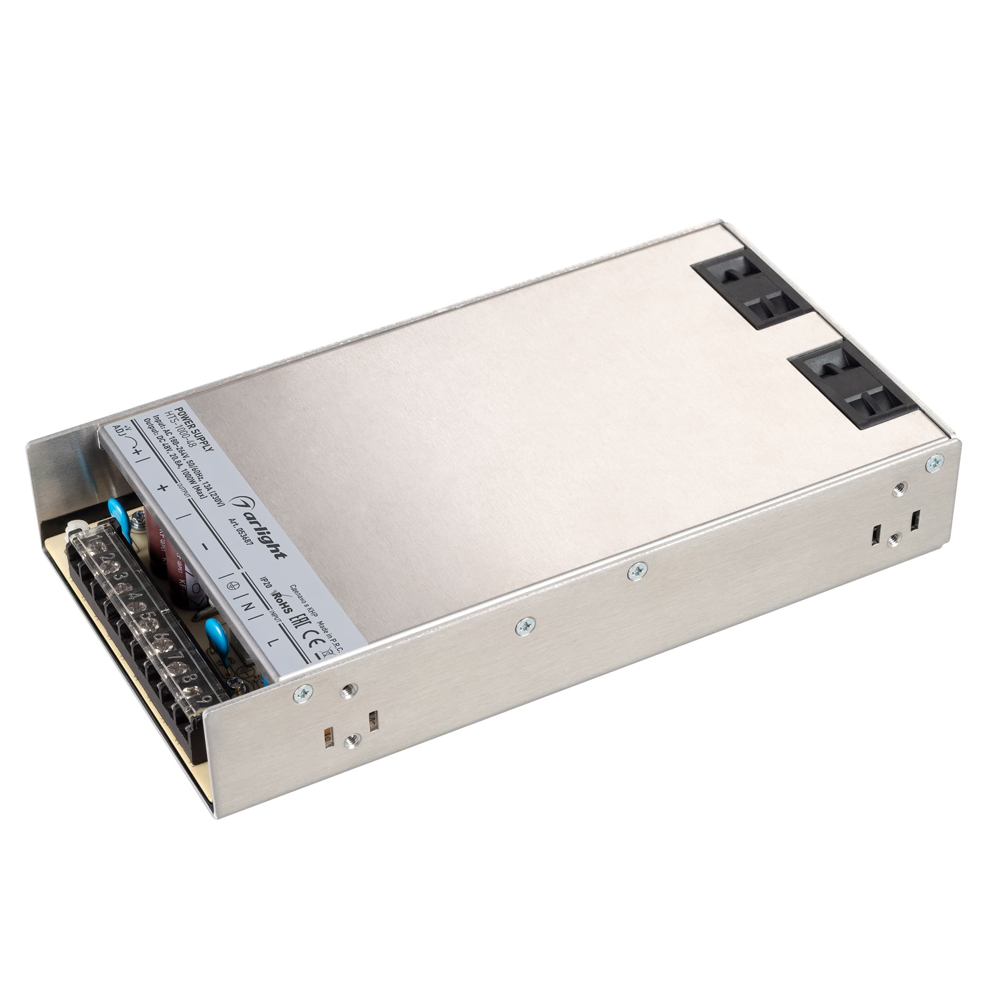 Блок питания HTS-1000-48 (48V, 20.8A, 1000W) (Arlight, IP20 Сетка, 3 года) 053687 Arlight