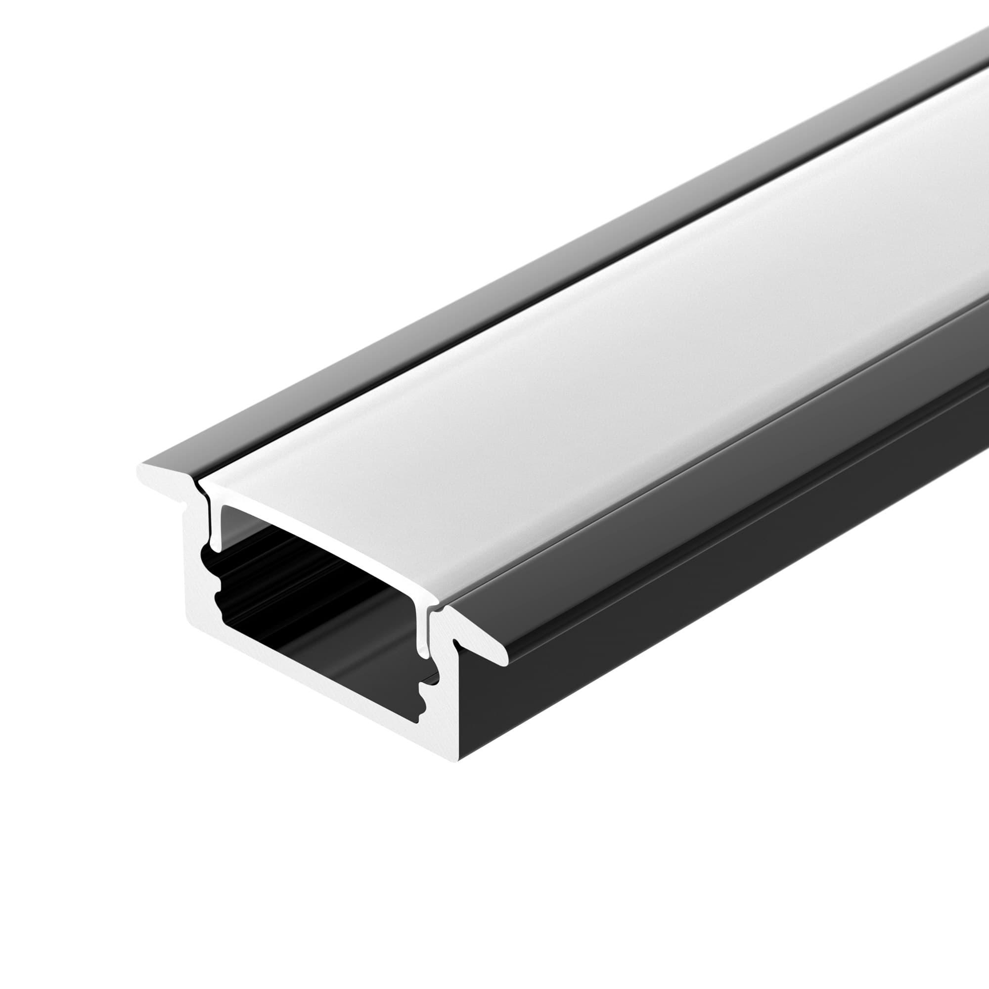 Профиль LINE-2308-F-2000 ANOD BLACK (Arlight, Алюминий) 040301 — фото 1